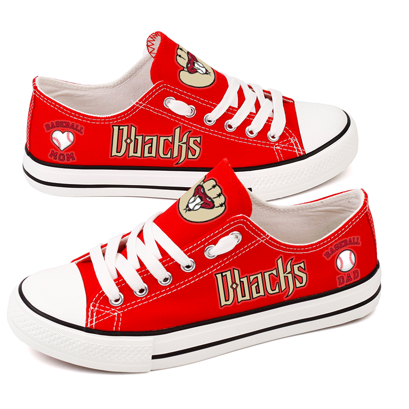 Women's Arizona Diamondbacks Repeat Print Low Top Sneakers 003